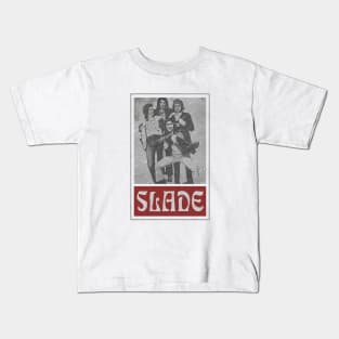 Slade 70s Retro Style Banner Fan Art Kids T-Shirt